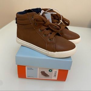 Toddler high top sneakers.